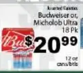 Fine Fare Budweiser or Michelob Ultra offer