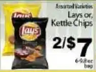 Fine Fare Lays or Kettle Chips offer