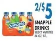 Compare Foods Snapple drinks offer