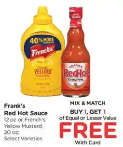 Kroger Frank's Red Hot Sauce offer