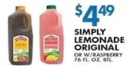 Compare Foods Simply Lemonade Original or W/Raspberry offer