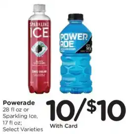 Kroger Powerade or Sparkling Ice offer