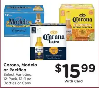 Kroger Corona, Modelo or Pacifico offer