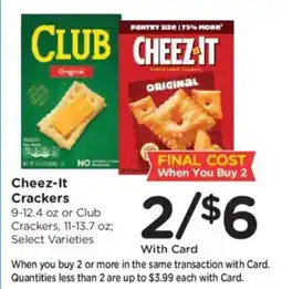 Kroger Cheez-it Crackers offer