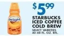 Compare Foods Starbucks iced coffee cold brew offer