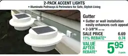 Menards 2-pack accent lights offer