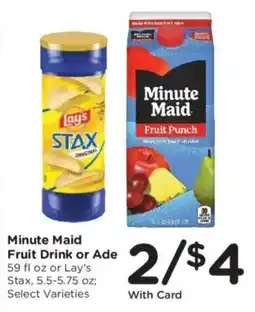 Kroger Minute Maid Fruit Drink or Ade offer