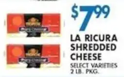 Compare Foods La Ricura shredded cheese offer
