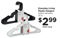 Kroger Everyday Living Plastic Hangers offer