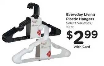 Kroger Everyday Living Plastic Hangers offer