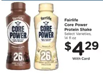 Kroger Fairlife core power protein shake offer