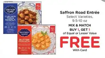 Kroger Saffron Road Entrée offer