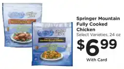 Kroger Springer Mountain Fully Cooked Chicken offer