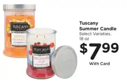 Kroger Tuscany Summer Candle offer