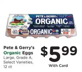 Kroger Pete & Gerry's Organic Eggs offer