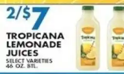 Compare Foods Tropicana Lemonade Juices offer