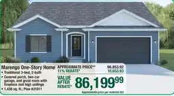 Menards Marengo One-Story Home offer