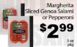 Fine Fare Margherita Sliced Genoa Salami or Pepperoni offer