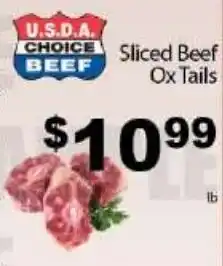 Fine Fare U.S.D.A. Choice Beef Sliced Beef Ox Tails offer