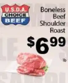 Fine Fare U.S.D.A. Choice Beef Boneless Beef Shoulder Roast offer