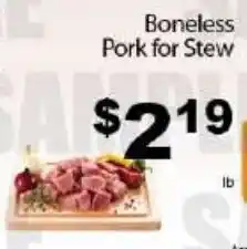 Fine Fare Boneless Pork for Stew offer