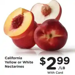 Kroger California Yellow or White Nectarines offer