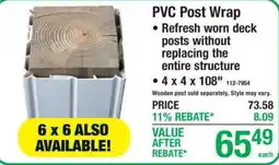 Menards Pvc Post Wrap offer