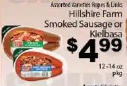 Fine Fare Hillshire Farm Smoked Sausage or Kielbasa offer