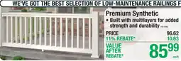 Menards Premium Synthetic offer