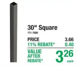 Menards 30" Square offer