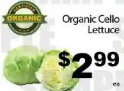 Fine Fare Organic Cello Lettuce offer