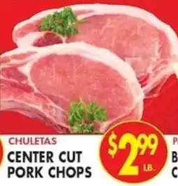 Compare Foods Chuletas center cut pork chops offer