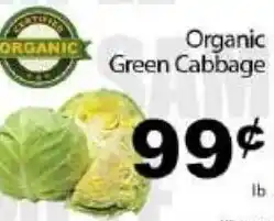 Fine Fare Organic Green Cabbage offer