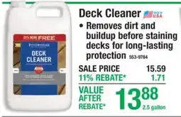 Menards Pittsburgh Deck Cleaner offer