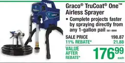 Menards Graco TruCoat One Airless Sprayer offer