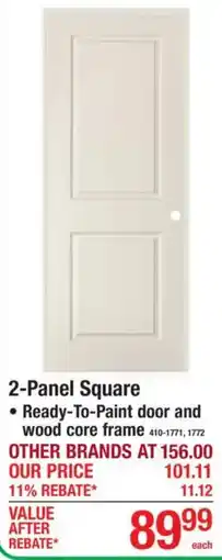Menards 2-Panel Square offer