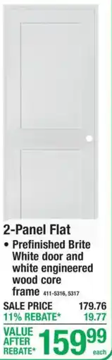 Menards 2-Panel Flat offer