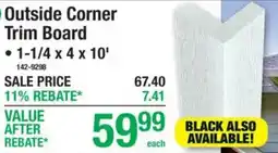 Menards Outside Corner Trim Board offer