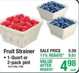 Menards Fruit Strainer offer