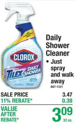 Menards Clorox daily shower cleaner offer