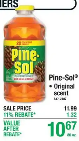 Menards Pine-Sol Original scent offer