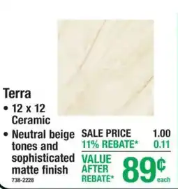 Menards Terra offer