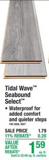 Menards Tidal Wave Seabound Select offer