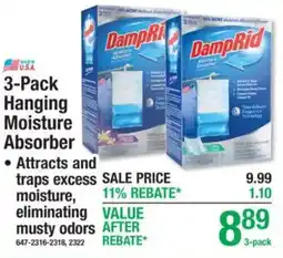 Menards DampRid hanging moisture absorber offer