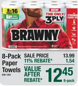 Menards Brawny paper towels offer
