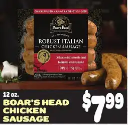 Gristedes Boar's Head Chicken Sausage offer