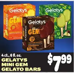 Gristedes Gelatys mini gem gelato bars offer