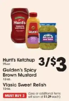 Price Rite Hunt's Ketchup offer