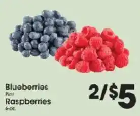 Blueberries Pint Raspberries