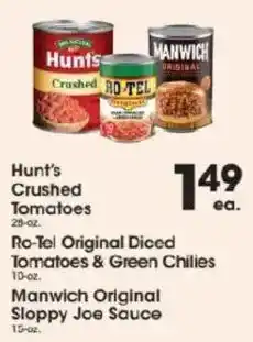 Price Rite Hunt's Crushed Tomatoes offer